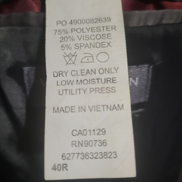 Van Heusen flex slim fit 40R grey sport coat. - Picture 5 of 6